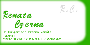 renata czerna business card